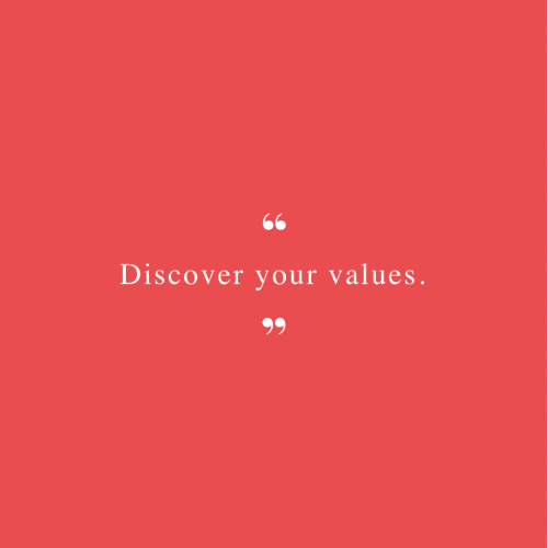 Discover your values quote